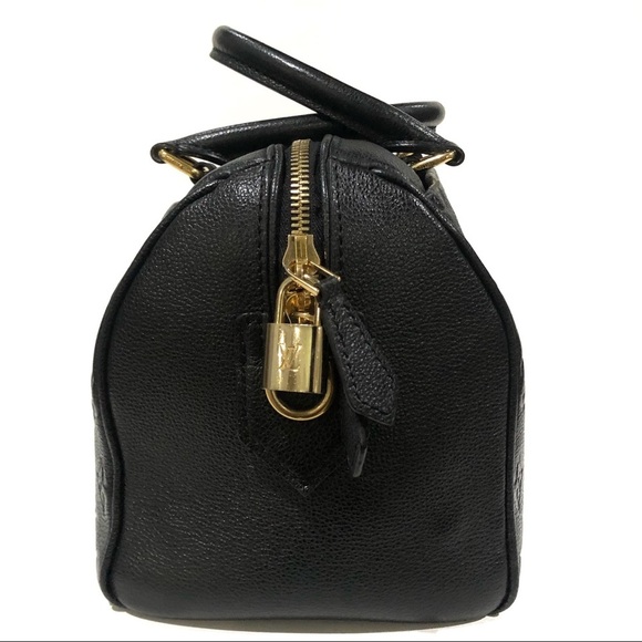 Auth Louis Vuitton Monogram Empreinte Leather Speedy 25 Bandouliere Crossbody - Picture 5 of 17